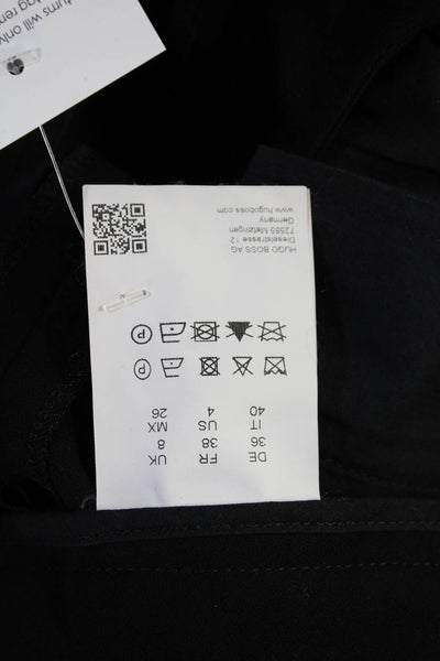 Boss Hugo Boss Women Ankle Dress Pants Black Wool Size 4