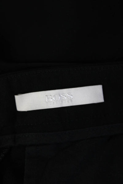 Boss Hugo Boss Women Ankle Dress Pants Black Wool Size 4