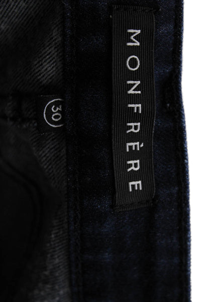 Monfrere Mens Dark Blue Skinny Straight Jeans Size 30