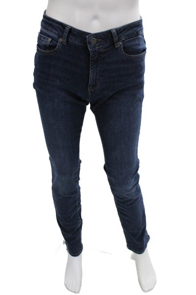 Monfrere Mens Dark Blue Skinny Straight Jeans Size 30