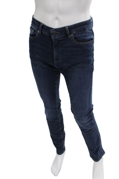 Monfrere Mens Dark Blue Skinny Straight Jeans Size 30