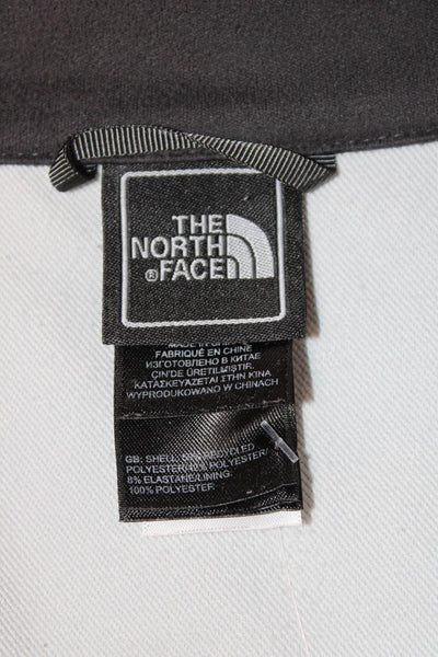 The North Face Mens Windbreaker Jacket Gray Zip High Neck Outdoor Size XL