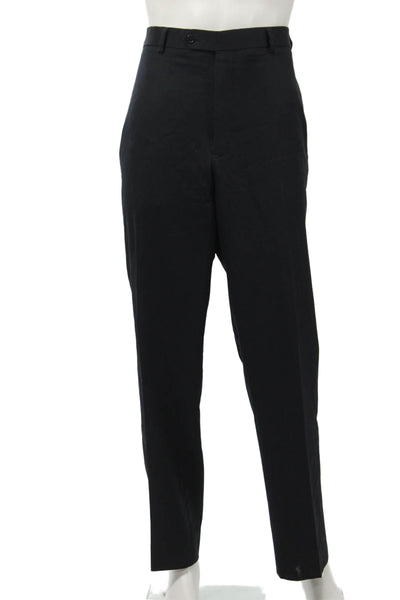 Brooks Brothers Men Dress Pants Black Button Solid Big & Tall Size 42