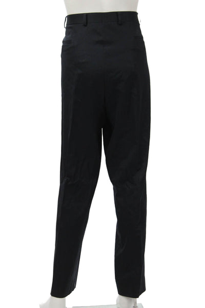 Brooks Brothers Men Dress Pants Black Button Solid Big & Tall Size 42
