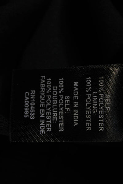 Nanette Lepore Womens A-Line Maxi Dress Black Sleeveless Round Neck Size M