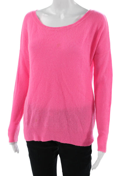 Skull Cashmere Women Pink 100% Cashmere Skull Graphic Pullover Sweater Size S