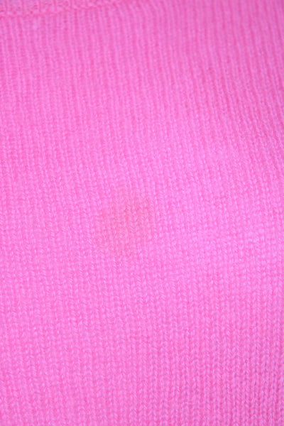 Skull Cashmere Women Pink 100% Cashmere Skull Graphic Pullover Sweater Size S