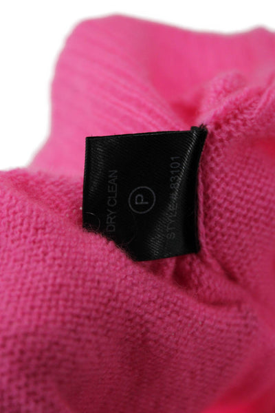 Skull Cashmere Women Pink 100% Cashmere Skull Graphic Pullover Sweater Size S