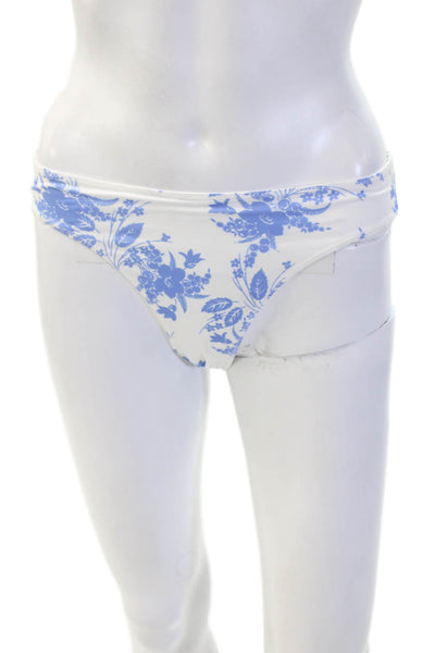 Love Shack Fancy Womens Floral Blue Swim Bottom Size M
