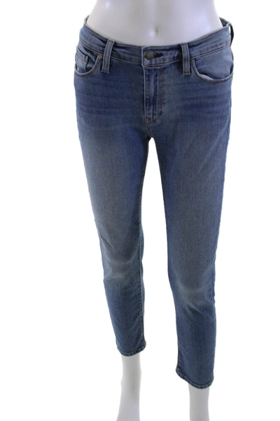 Hudson Womens Ankle Cropped Jeans Blue High Rise Size 27