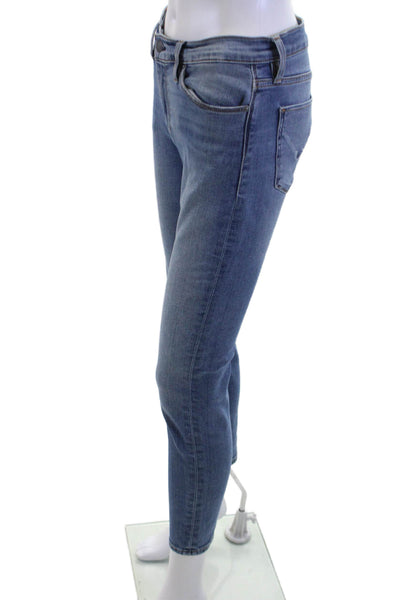 Hudson Womens Ankle Cropped Jeans Blue High Rise Size 27