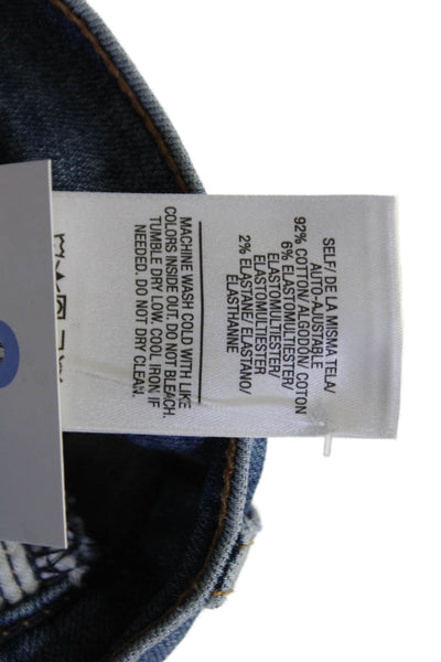 Hudson Womens Ankle Cropped Jeans Blue High Rise Size 27
