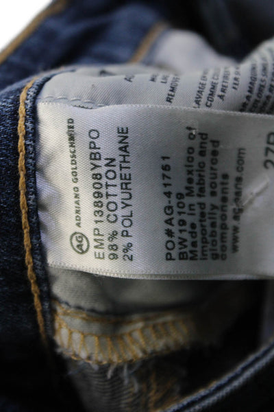 AG Adriano Goldschmied Women Ankle Skinny Dark Blue High Rise Jeans Size 27