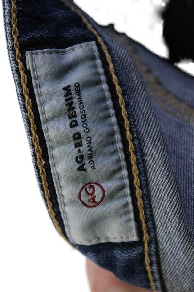 AG Adriano Goldschmied Women Ankle Skinny Dark Blue High Rise Jeans Size 27