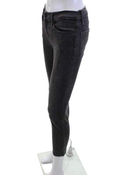 Frame Denim Womens Dark Gray Ankle Skinny Jeans Size 27