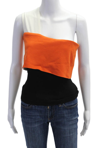 Rosetta Getty Women Cropped Jersey Tank Black Sleeveless Size S