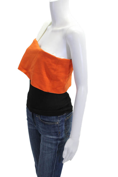 Rosetta Getty Women Cropped Jersey Tank Black Sleeveless Size S