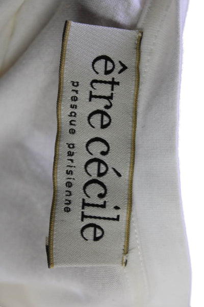Etre Cecile Women Jersey Graphic Cotton Crewneck Short Sleeve T-Shirt Size M