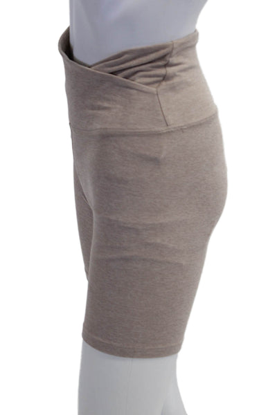 Beyond Yoga Unisex Biker Shorts Beige Size S