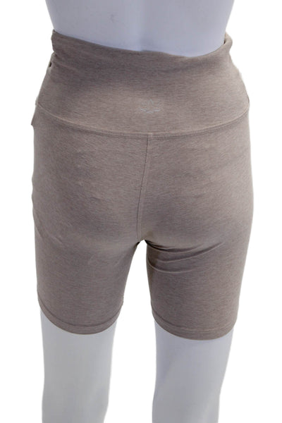 Beyond Yoga Unisex Biker Shorts Beige Size S