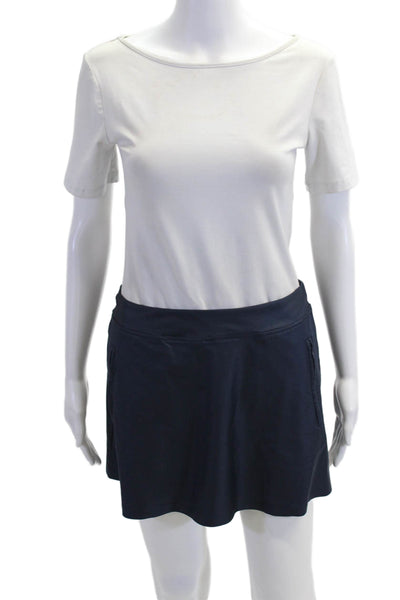 G/Fore Women Mini Skort Dark Blue Solid Stretch Size XS