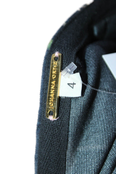 Johanna Ortiz Women Maxi Wrap Skirt Black Floral Cotton Size 4