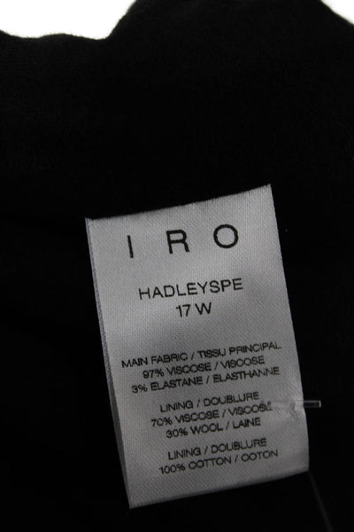 IRO Womens 80s Gray Viscose Blend Zip Long Sleeve Blazer Size 38