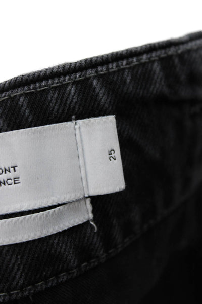 IRO Unisex Black Buckle Cotton Grunge Shorts Size 25