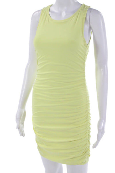 Beyond Yoga Womens Bodycon Tank Dress Yellow Sleeveless Petite Size S