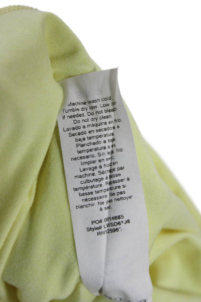 Beyond Yoga Womens Bodycon Tank Dress Yellow Sleeveless Petite Size S