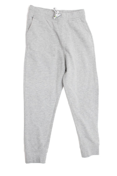 Crewcuts Boys Cotton Blend Drawstring Waist Tapered Sweatpants Gray Size M