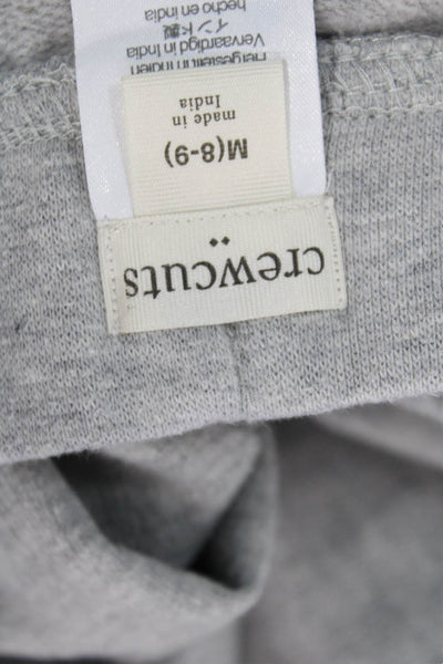 Crewcuts Boys Cotton Blend Drawstring Waist Tapered Sweatpants Gray Size M