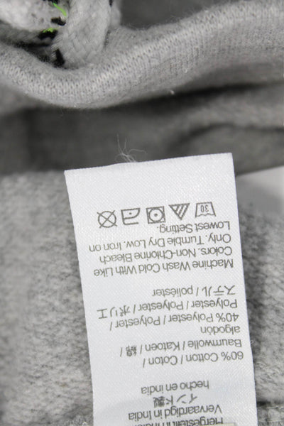 Crewcuts Boys Cotton Blend Drawstring Waist Tapered Sweatpants Gray Size M