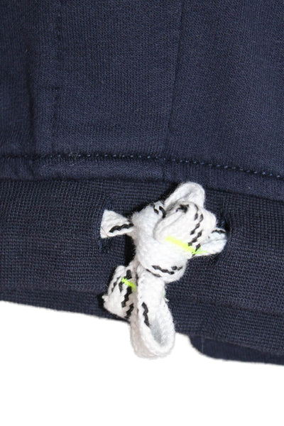 Crewcuts Boys Cotton Blend Drawstring Waist Tapered Sweatpants Navy Size L