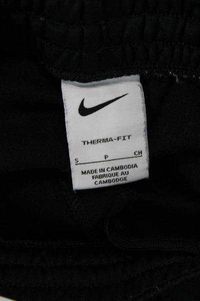 Nike Boys Solid Stretch Waist Tapered Sweatpants Black Size S
