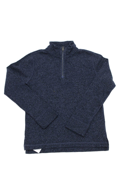 Crewcuts Boys Cotton High Neck Pullover Sweatshirt Navy Size 10