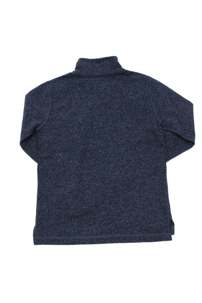 Crewcuts Boys Cotton High Neck Pullover Sweatshirt Navy Size 10