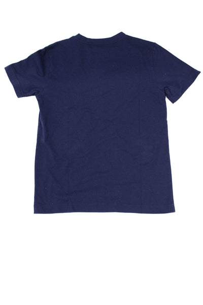 Air Jordan Boys Cotton Crew Neck Short Sleeve T-Shirt Navy Size M