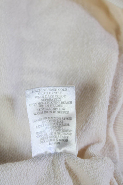 Z Supply Womens Pullover Sweatshirt Beige Cotton Crew Neck Long Sleeve Size S