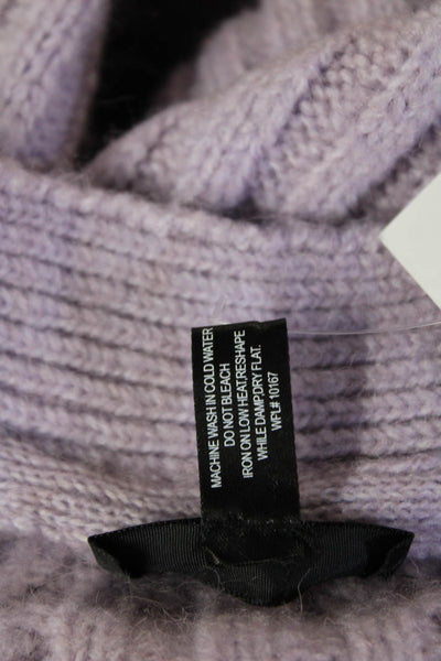 Aqua Womens Striped V-Neck Button Cardigan Purple Size XS