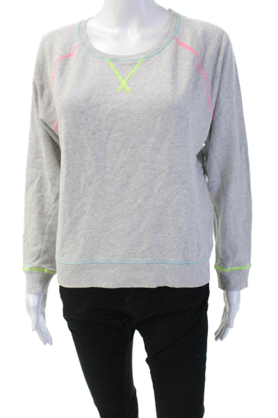 Rails Womens Pullover Sweatshirt Gray Crewneck Longsleeve Petite Size XS