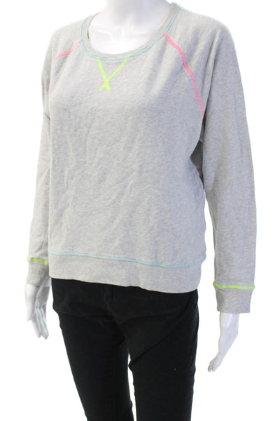 Rails Womens Pullover Sweatshirt Gray Crewneck Longsleeve Petite Size XS