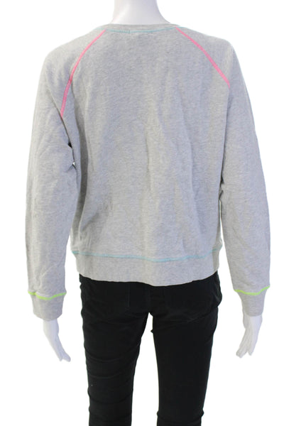 Rails Womens Pullover Sweatshirt Gray Crewneck Longsleeve Petite Size XS