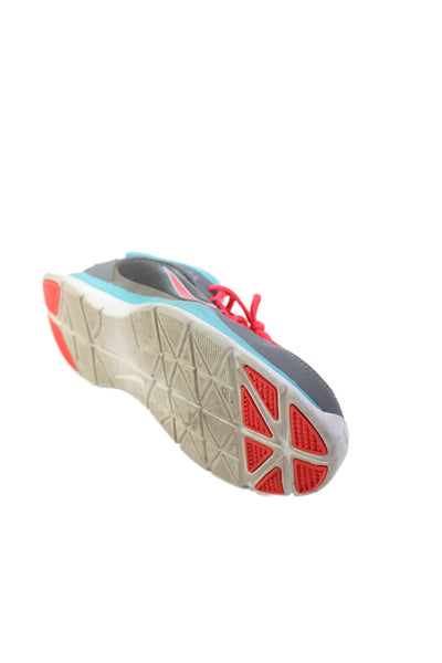 Nike Womens Flex Experience Lace-Up Running Sneakers Gray Size 8.5