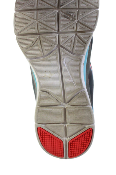Nike Womens Flex Experience Lace-Up Running Sneakers Gray Size 8.5