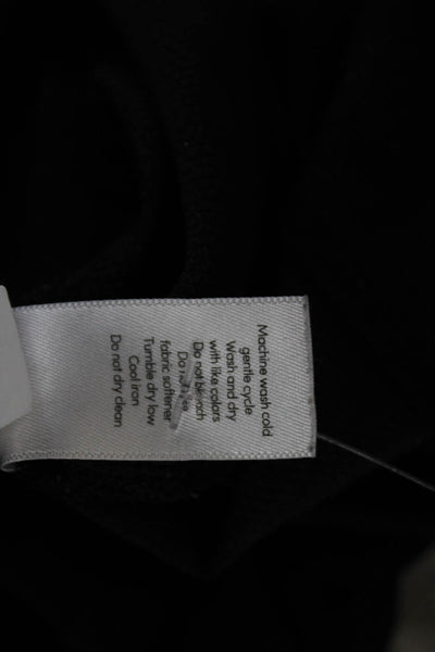 Athleta Unisex Black Sweat Shorts Drawstring 92% Polyester 8% Spandex Size 4