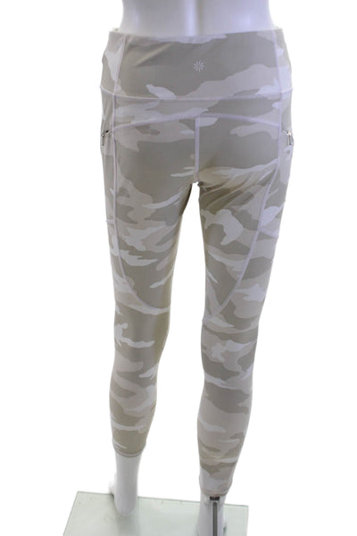 Athleta Women Ankle Camo Beige Leggings Size S