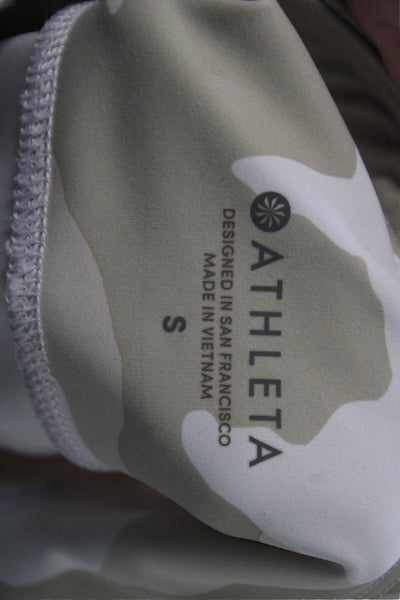 Athleta Women Ankle Camo Beige Leggings Size S