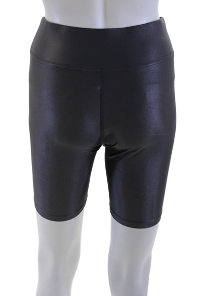 Carbon 38 Unisex Biker Shorts Black Nylon Lycra Size S
