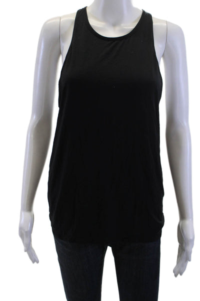 Lululemon Womens Black Basic Sleeveless Tank Top Round Neck Size 10